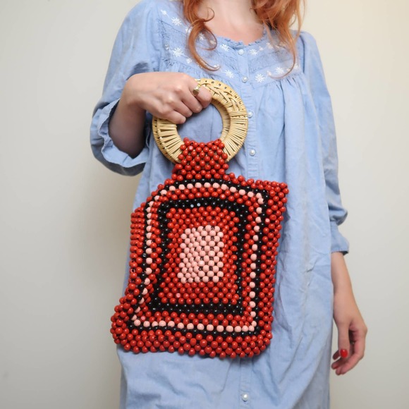 Ulla Johnson Mini Keya beaded top handle bag - Picture 2 of 6